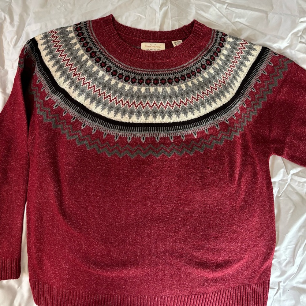 Weatherproof Vintage Red Sweater